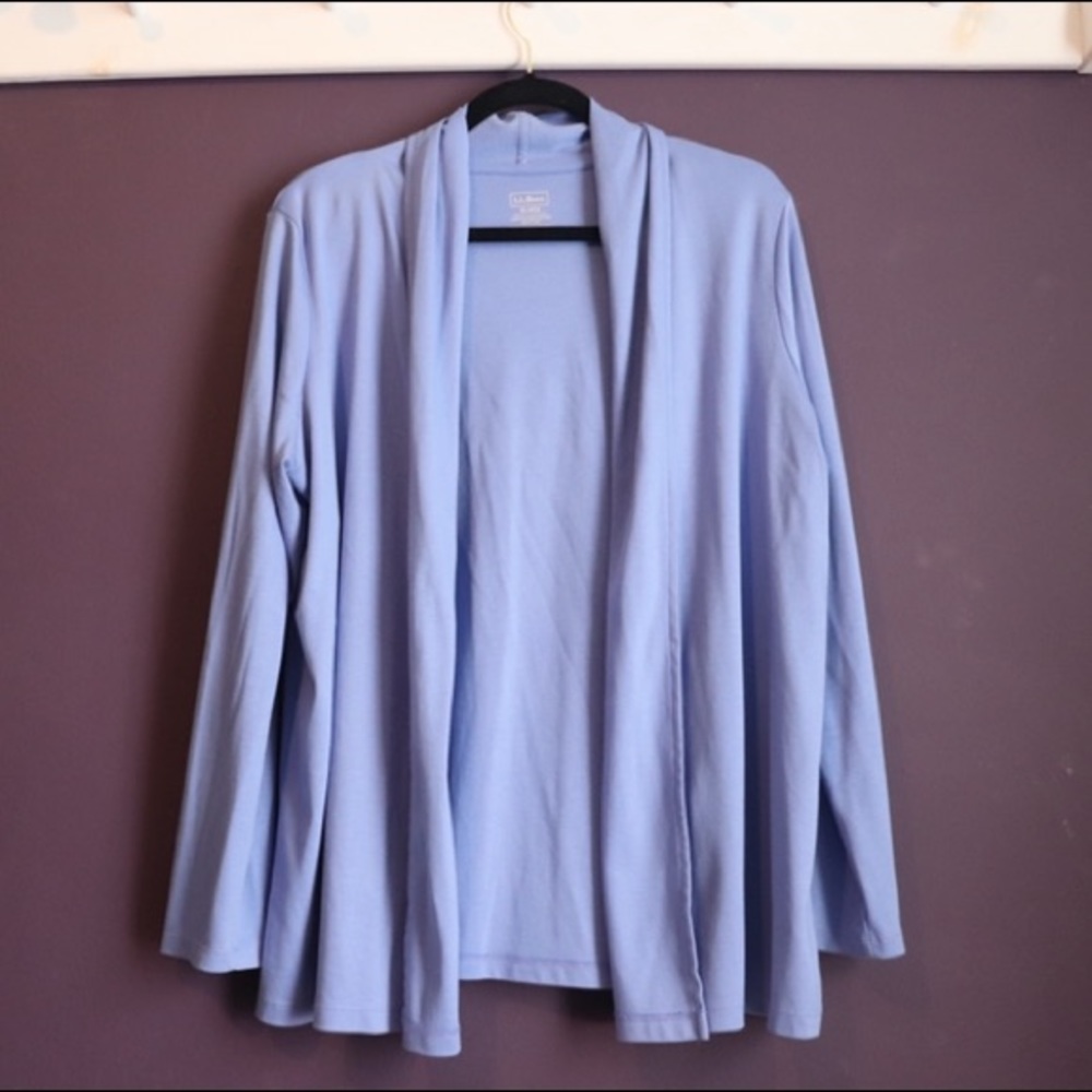 Periwinkle LL Bean Cardigan